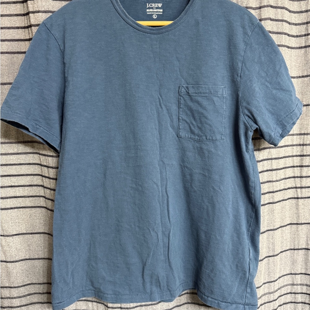 J. Crew Blue Short Sleeve Tee